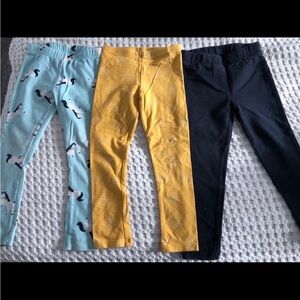 Girl leggings bundle size 4